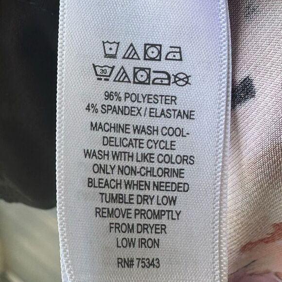 Nicole Miller Black Floral Tank Dress - Picture 4 of 4